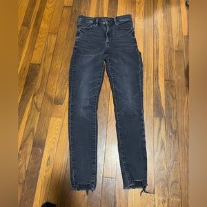 American Eagle black high rise jeans size 2 regular
